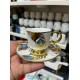 سرویس قهوه خوری 12 پارچه چینی طاووس سفید