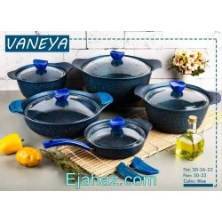 سرویس قابلمه گرانیتی وانیا 10 پارچه آبی