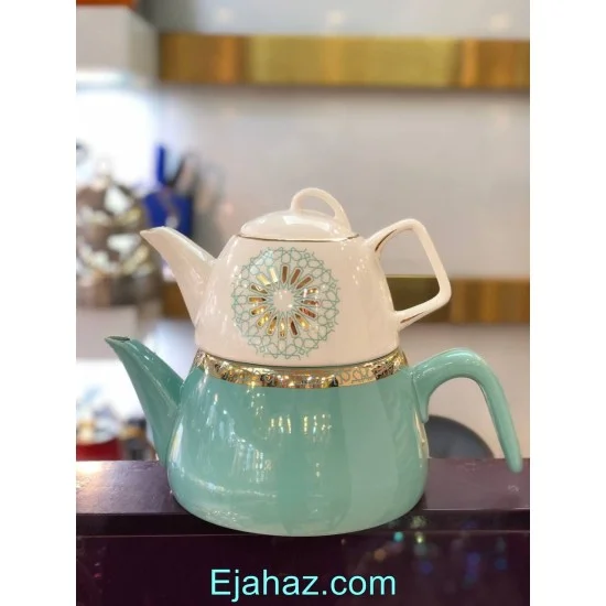 کتری قوری چینی سبز