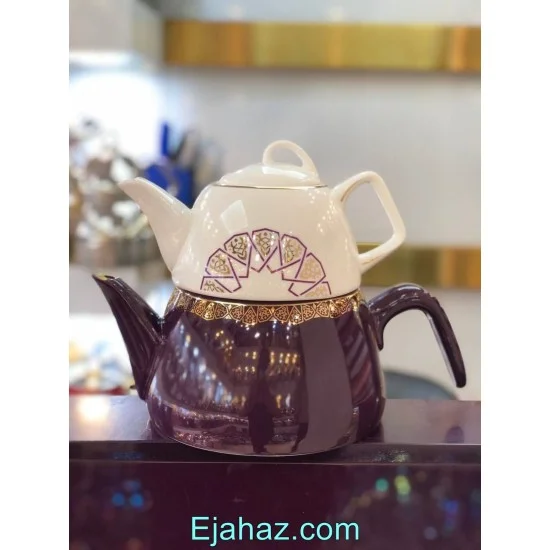 کتری قوری چینی بادمجانی