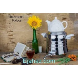 کتری قوری استیل امبیکو سفید