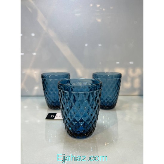 لیوان کوتاه الماسی وارداتی آبی لیوان کوتاه الماسی وارداتی آبی