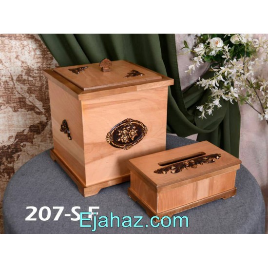 سطل و جا دستمال کاغذی کد 207-S.F سطل و جا دستمال کاغذی کد 207-S.F