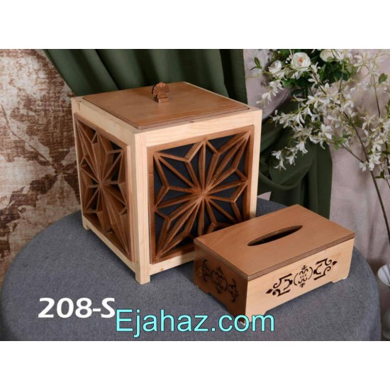 سطل و جا دستمال کاغذی کد 208-S سطل و جا دستمال کاغذی کد 208-S