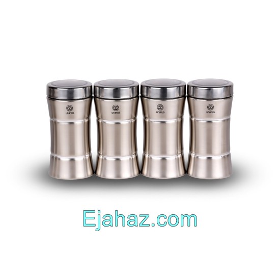سرویس آشپزخانه اورانوس استیل خشدار با درب استیل 17 پارچه سرویس آشپزخانه اورانوس استیل خشدار با درب استیل 17 پارچه