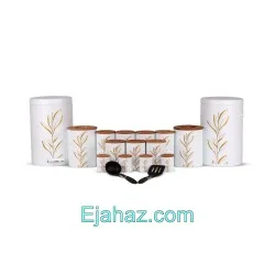 سرویس آشپزخانه اورانوس بامبو سفید 17 پارچه