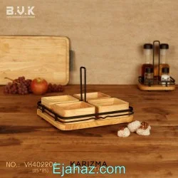 اردوخوری چوبی فلزی بی وی کی 4 خانه 402204