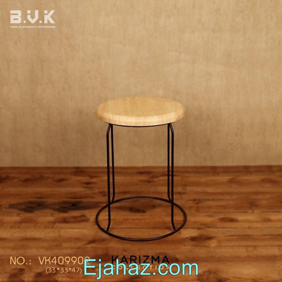 صندلی چوبی فلزی بی وی کی مربع کوتاه 409902