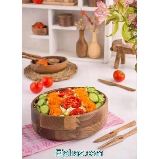 کاسه چوبی آماهوم بیضی بزرگ OVAL/B25
