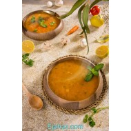 کاسه چوبی آماهوم گرد خمره ای round soup bowl