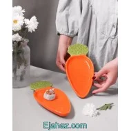 بشقاب تخت سرامیکی هویج کشیده