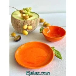 بشقاب تخت سرامیکی پرتقال