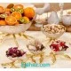ست پذیرایی لوتوس مات 4 پارچه نقره ای