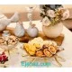 ست پذیرایی لوتوس مات 4 پارچه نقره ای