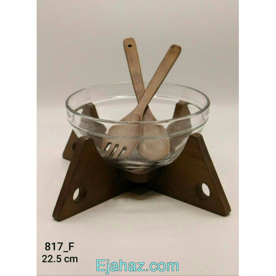 سالاد خوری چوبی گرد کوچک 817F سالاد خوری چوبی گرد کوچک 817F