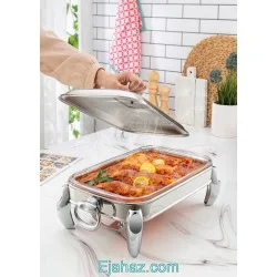 سوفله استیل مستطیل متوسط مرغ خوری پافیلی