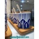 سرویس ادویه و پاسماوری پایه چوبی مراکشی آبی