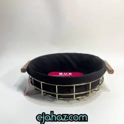 سبد نان فلزی بی وی کی گرد کوچک طلایی 1102