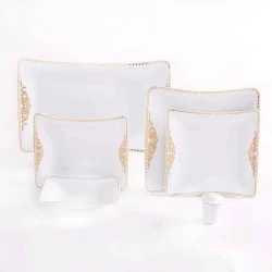 سرویس چینی زرین وینچی مهرگان طلایی 6 نفره 29 پارچه 1