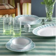 سرویس چینی زرین نئوکلاسیک آرتمیس فیروزه ای 6 نفره 28 پارچه عالی