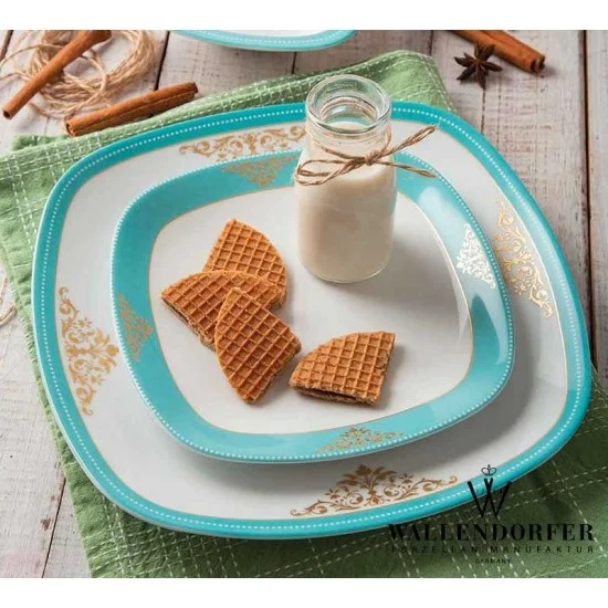 چینی زرین آرمیتاژ فیروزه ای 27 پارچه کواترو درجه سه