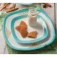 چینی زرین آرمیتاژ فیروزه ای 27 پارچه کواترو درجه سه