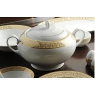 کاسه سوپ خوری چینی زرین مهر کرم ایتالیااف 1 عددی