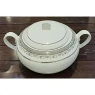 کاسه سوپ خوری چینی زرین الیزا پلاتین ایتالیااف 1 عددی