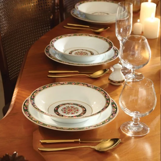 سرویس چینی زرین شهرزاد گلدن گاردن 35 پارچه 6 نفره درجه 3