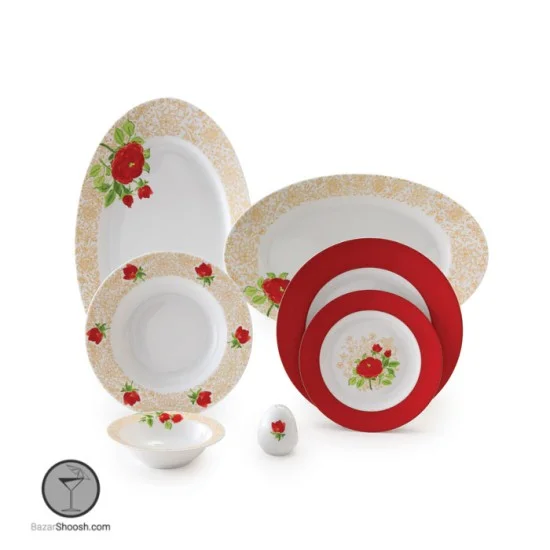 سرویس چینی زرین شارلوت 6 نفره 28 پارچه ایتالیااف درجه عالی