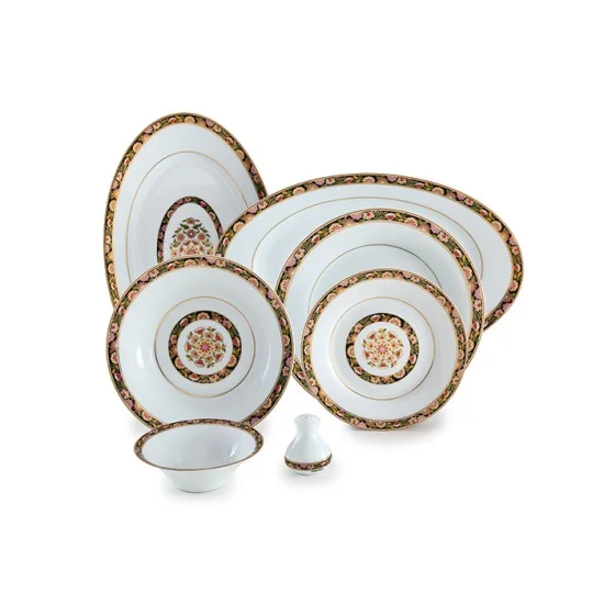 سرویس چینی زرین شهرزاد گلدن گاردن 35 پارچه 6 نفره درجه 3