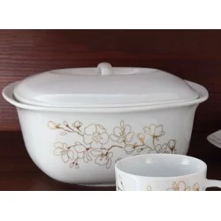 کاسه سوپ خوری چینی زرین شکوفه گیلاس کواترو 1 عددی