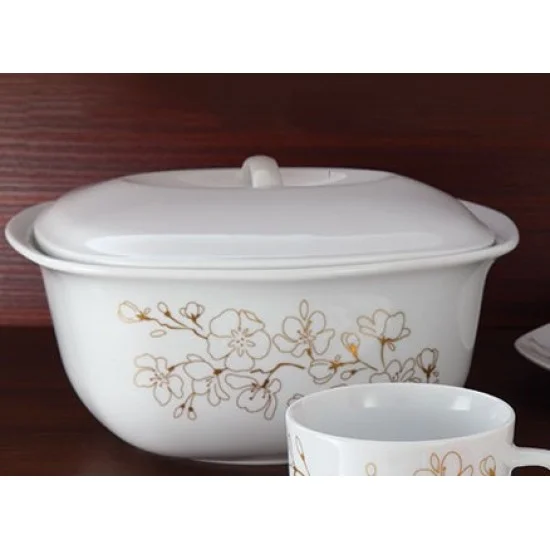 کاسه سوپ خوری چینی زرین شکوفه گیلاس کواترو 1 عددی