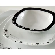 سرویس چینی زرین مروارید طلایی 6 نفره 27 پارچه کواترو درجه 1 