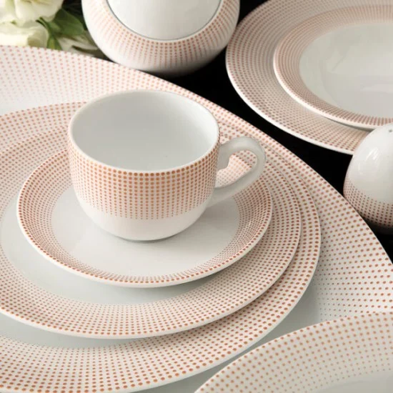 سرویس چینی زرین مردین رزگلد 6 نفره 28 پارچه ایتالیااف درجه 1