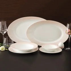 سرویس چینی زرین مردین رزگلد 6 نفره 28 پارچه ایتالیااف درجه 1