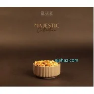 پیاله آجیل خوری سرامیکی بی وی کی شیاردار نسکافه ای گرانیتی 1 عددی