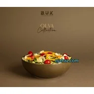 کاسه سالاد سرامیکی استون ور بی وی کی سبز زیتونی گرانیتی