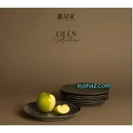 پیش دستی سرامیکی استون ور بی وی کی مشکی بافت دار گرانیتی 6 عددی