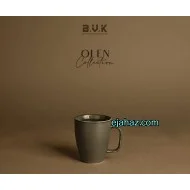 لیوان سرامیکی بی وی کی مشکی بافت دار 1 عددی