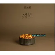 پیاله آجیل خوری سرامیکی بی وی کی شیاردار مشکی بافت دار 1 عددی