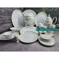 سرویس چینی لورین 18 نفره طرح الیور لوستر