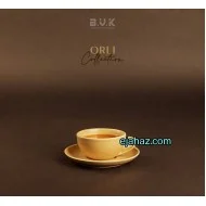 فنجان لته خوری سرامیکی بی وی کی کرم گرانیتی 1 عددی