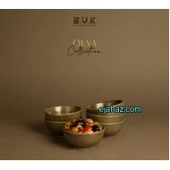 پیاله سرامیکی استون ور بی وی کی سبز زیتونی گرانیتی 6 عددی