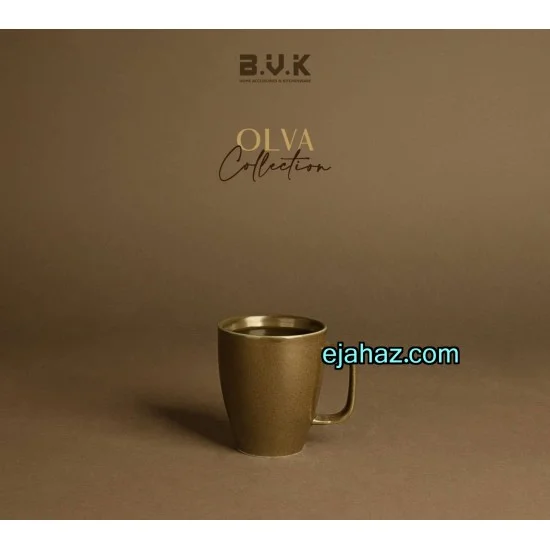 لیوان سرامیکی بی وی کی سبز زیتونی گرانیتی 1 عددی