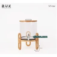 کلمن شیشه ای بی وی کی کاریزما شفاف 5.5  لیتر