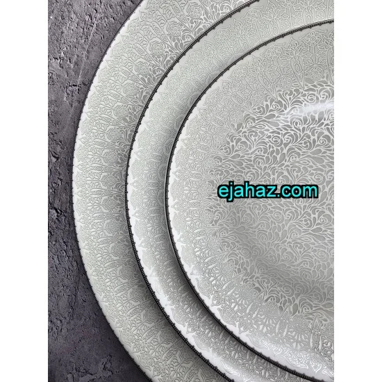 سرویس چینی لورین 18 نفره طرح گل بانو