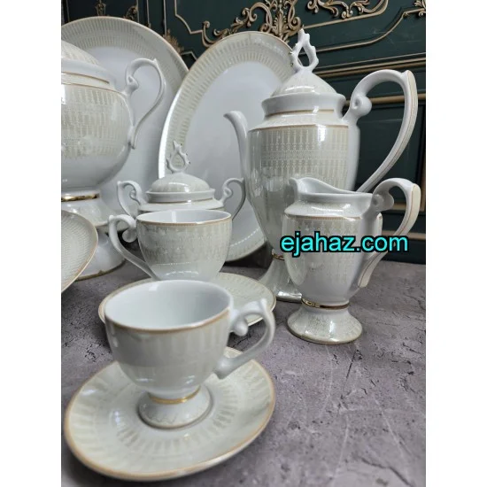 سرویس چینی لورین 18 نفره طرح الیور لوستر