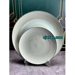 سرویس چینی لورین 18 نفره طرح گل بانو