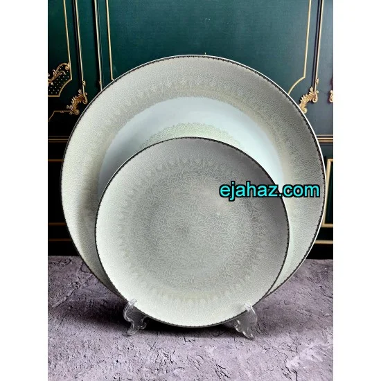 سرویس چینی لورین 18 نفره طرح گل بانو